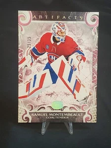 Samuel Montembeault 2024-25 UD Artifacts Montreal Canadiens Pink /35 - Picture 1 of 3