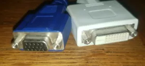 ELECTRONICS DVI-I~25 Male to DVI-D 25 / VGA~15 (Female) Y-Splitter Monitor Cable - Picture 1 of 9