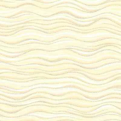 Laurel Burch Basics OCEAN WAVES CREAM on Cream Cotton Fabric By the FQ - 1/4 YD - Image 1 of 4