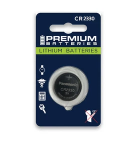 Panasonic Premium Batteries CR2330 3V Lithium Coin Cell (12 Count) - Picture 1 of 7