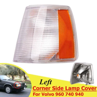 Lentes de luz de esquina/señal de giro del lado izquierdo del conductor para Volvo 940 960 740 1990-1995 Foto 1 de 4