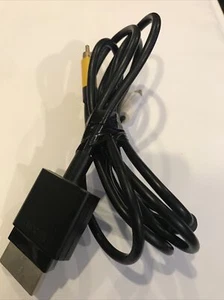 Official Microsoft Xbox 360 Audio Video Composite AV Cable Cord ~ Genuine - Picture 1 of 3