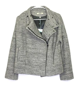 J Brand Moto Jacket Women’s Small Pellenberg Wool Homber - Picture 1 of 10