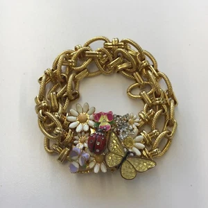 Betsey Johnson VINTAGE Costume Jewelry  Juicy Couture Bracelet 7.25 inch  #14 - Picture 1 of 6