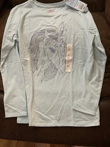 Cat & Jill Girls Long Sleeve Top Unicorn size Large 10 - 12 - Picture 1 of 4