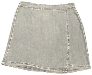 LOFT XL Denim Mini Skirt Size 12 Soft Lightweight Blue With Side Slit NWT $59.99 - Picture 1 of 7