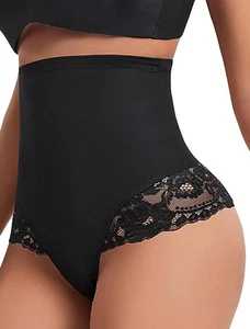 Bauchweg Unterhose Damen Shapewear Damen Spitze Miederhose stark formend Bauchwe - Bild 1 von 4