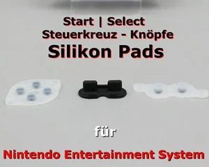 🎮 Ersatz Silikon Pads für Nintendo System Controller - NES Knöpfe Start Select - Picture 1 of 3