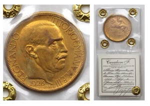 ITALIA Vittorio Emanuele III Buono 2 Lire 1928 Fiera di Milano Periziato SPL+ - Imagen 1 de 9