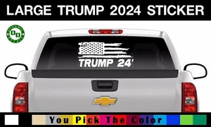 12 x 26 Donald Trump 2024 sticker America USA election MAGA vinyl window decal I - Picture 1 of 3