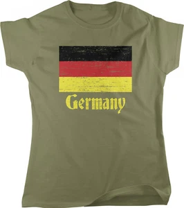 Flag of Germany, German Flag, German Stolz Women's T-shirt - Picture 1 of 11