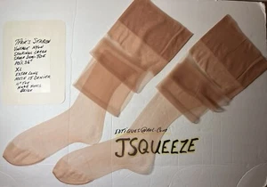 7 Pair Vintage 50s STARLYN VINTAGE NYLON STOCKINGS 10 X 36” XL 15Den 4” Demi Toe - Picture 1 of 12
