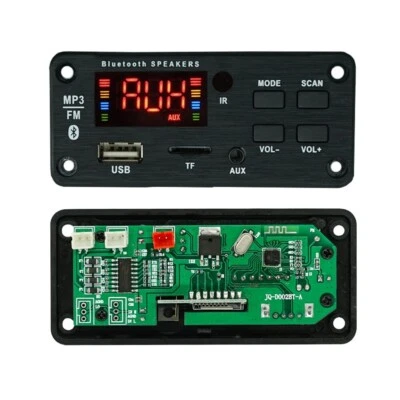 2x25W Amplifier Bluetooth 5.0 MP3 Player Decoder Board 12V Car FM Speaker Module - Image 1 of 4