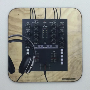 DJ Mixer - Novelty Hot Drinks Coaster / Bar Mat - Sturdy, Gloss, Original - Picture 1 of 1