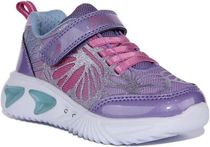Geox J Assister GB Light Up  Sneakers Lavender Infants US 1 - 13 - Picture 1 of 12
