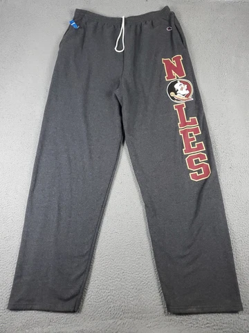 Champion Florida State Seminoles FSU Pants Adult 2XL Gray Joggers Sweatpants Cover