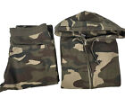 CSG Mens 2 Piece, Long Sleeve Camouflage Pockets Green Full Zip Hoodie +Pants.XL