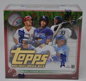 2022 Topps MLB Baseball HOLIDAY MEGA BOX NEW 1 Auto or Relic In Each Box - Picture 1 of 6