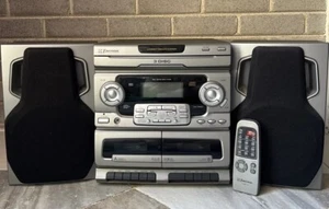 Emerson Stereo System 3 Compact Disc Double Cassette Hi-Speed Dub Tested/Works - Picture 1 of 9