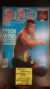 The Ring Magazine Boxing November 1987 Tyson Wins Heavyweight Triple x1copy - Picture 1 of 5