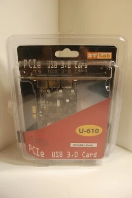 ST-Lab U-610 PCIe USB 3.0 Card, 3 EXT (USB3.0) + 1 INT (USB3.0) - Image 1 of 4