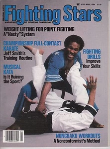 VINTAGE FIGHTING STARS MAGAZINE-APRIL,1984 - Picture 1 of 1