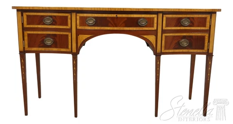 53814EC: Federal Style Satinwood Inlay Mahogany Sideboard Cover