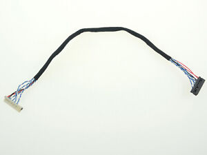 26cm DF19-20P Single 1ch 6bit LVDS Cable for 10" 12.1" 14" LED LCD Screen