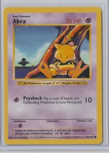 Pokémon 1999 Base Set ABRA 43/102 SHADOWLESS MINT Never Played RARE #4 - Picture 1 of 1