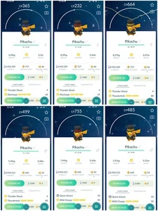 Shiny Pikachu Ribbon Monocle Pikachu RED/YELLOW/BLUE TRA DE 20k stardust - Picture 1 of 7
