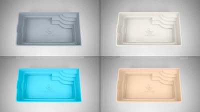 GFK Schwimmbecken Pool 6,2 x 3 x 1,5m Hersteller Einbaubecken GFK Pool Spanien - Bild 1 von 4