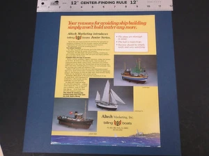 VINTAGE BILLING BOATS JUNIOR SERIES BUR  METTE YMER  AD SHEET *VG-COND* - Picture 1 of 2