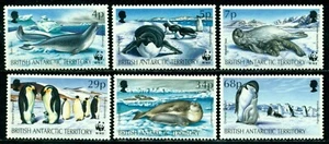 1992 focas antárticas británicas, pingüinos, conservación mundial, marina, M.193, montada sin montar o nunca montada - Imagen 1 de 2