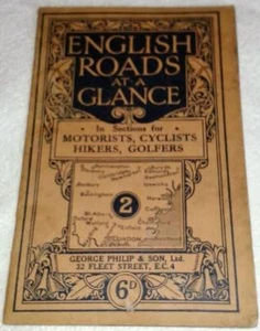 'English Roads At A Glance' No. 2 & 3 Originals From Early 20th Century - Imagen 1 de 6