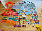 158 Pc Huge Lot Of Mattel Hot Wheels Track & Connectors & Special Traffic Pieces