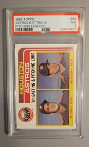 1982 Topps - Team Checklist Nolan Ryan, Art Howe #66 PSA NM 7 - Picture 1 of 2