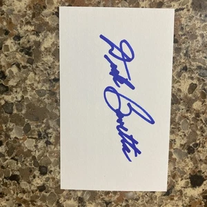 Dick Bavetta Signed 3x5 Index Card Basketball HOF - Picture 1 of 1