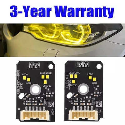 Yellow DRL LED Boards For BMW G30 530i 540i F90 17-20 Daytime Running Light 2pcs Foto 1 de 4