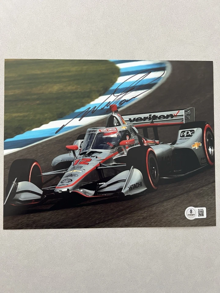Will Power autographed signed 8x10 photo Beckett BAS COA Indy 500 Racing Rare Foto 1 de 1