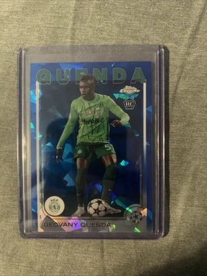 Geovany Quenda 2024-25 Topps Chrome Sapphire UEFA UCC Image Variation RC SP - Image 1 of 2