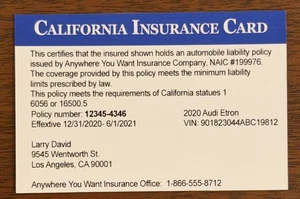 Larry David Original Requisite Versicherungskarte Zügeln Sie Ihre Begeisterung Die Wassermelone - Bild 1 von 3