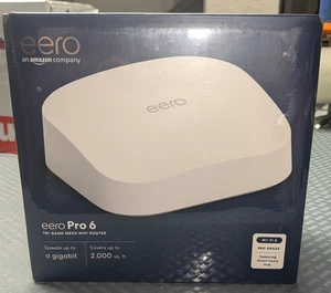 eero Pro 6 - AX4200 Tri-Band Mesh Wi-Fi 6 Router K010111 - New Sealed Eero - Picture 1 of 3