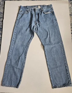 Vintage Levi's 501 Button Fly Jeans Mens 38W x 34L Black Batwing Distressed 1993 - Bild 1 von 14