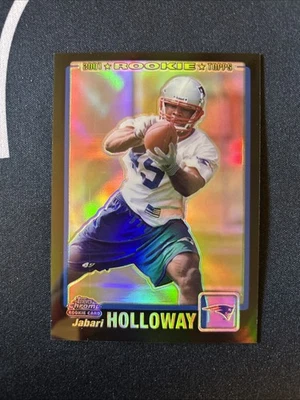 2001 Topps Chrome Jabari Holloway Black Refractor Rookie RC #37/100 Patriots - Image 1 of 2