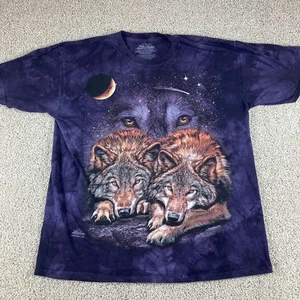 Maglietta The Mountain Wolves Space Planet Tye Die Viola S/S Tami Alba 2015 XL - Foto 1 di 9