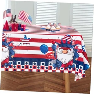 Mantel 4 de Julio, Mesa Patriótica Rectángulo 60 x 120 pulgadas Bandera de Estados Unidos/Rojo - Imagen 1 de 8