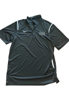 Black Nike Georgia State Pi Kappa Phi Polo Large Dri Fit - Picture 1 of 5