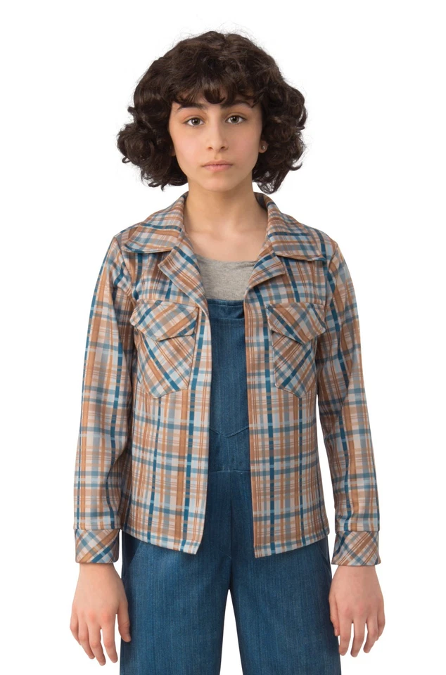 Nuevo Disfraz Camisa a Cuadros Stranger Things S2 Eleven Niño Foto 1 de 1