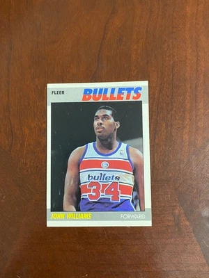 1987 - 88 Fleer - John Williams #122 (RC) — 第 1/2 张图片