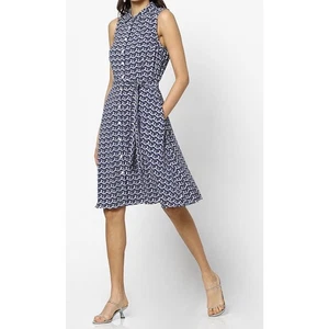 Tommy Hilfiger Signature ärmelloses Hemdblusenkleid Größe L NEU!!! - Bild 1 von 8